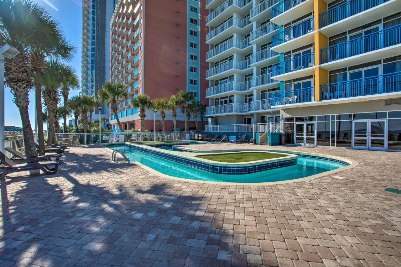 Oceanfront Condo With Huge Balcony Walk To Skywheel Myrtle Beach Dış mekan fotoğraf