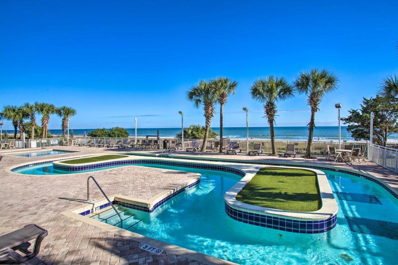 Oceanfront Condo With Huge Balcony Walk To Skywheel Myrtle Beach Dış mekan fotoğraf