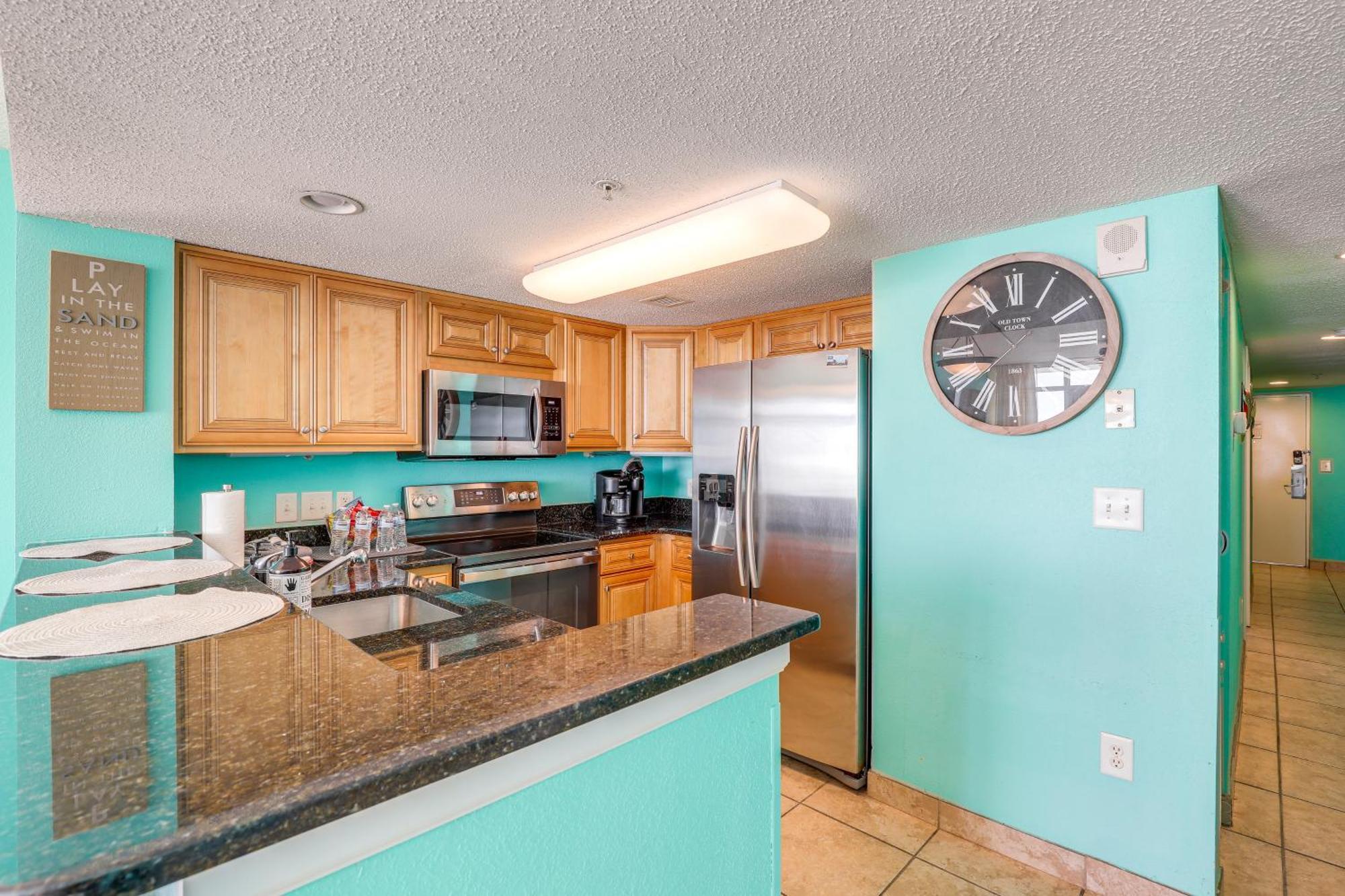 Oceanfront Condo With Huge Balcony Walk To Skywheel Myrtle Beach Dış mekan fotoğraf