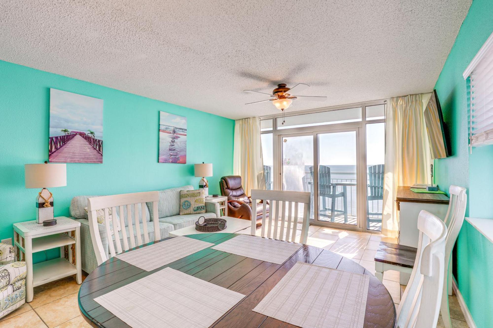 Oceanfront Condo With Huge Balcony Walk To Skywheel Myrtle Beach Dış mekan fotoğraf